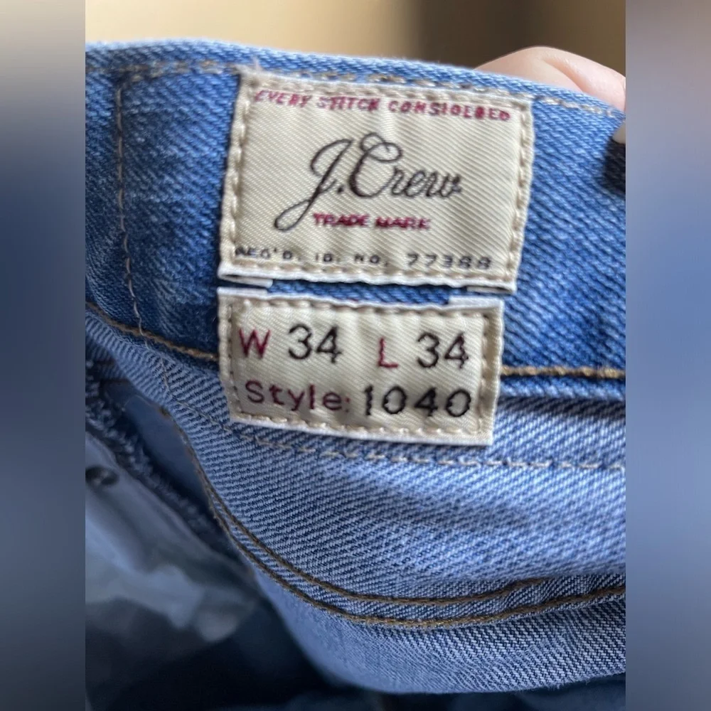 Men’s J. Crew every stitch counts Straight jeans size 34/34 excellent condition